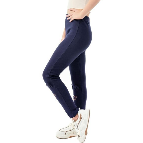 Girls Winter Cotton Fleece Lined Warm Leggings Pants - Picture 3 of 7